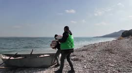 Villages near Aleppo's Ayn al-Arab receive aid by boat amid land security concerns