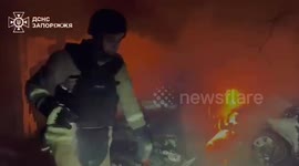 Russian strike on Zaporizhzhia injures 1, damages apartment blocks