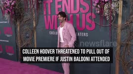 Colleen Hoover threatened to pull out of movie premiere if Justin Baldoni attended