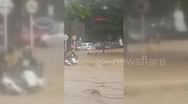 Colombia: Colombian City Flooded After River Overflows Banks