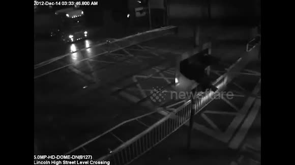 Shocking Near Miss on Train Crossing