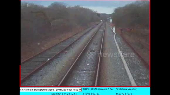 Train Level Crossing Near Miss With Van