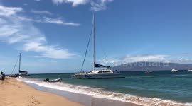 Ka'anapali Beach in Maui Hawaii - Catamaran 