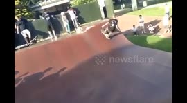 Big air on a skateboard