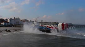Hovercraft Fright for Hovertravel passengers Wednesday 12/10/16  were evacuated 