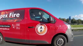 162-D-14681 Apex Fire on the Mobile with his child in the front 13-10-2016