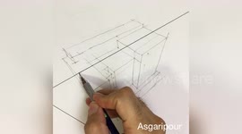 Newsflare Edit - Trick for 3 points perspective drawing