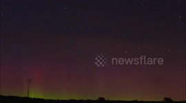 Stunning northern lights and meteors display in Ireland