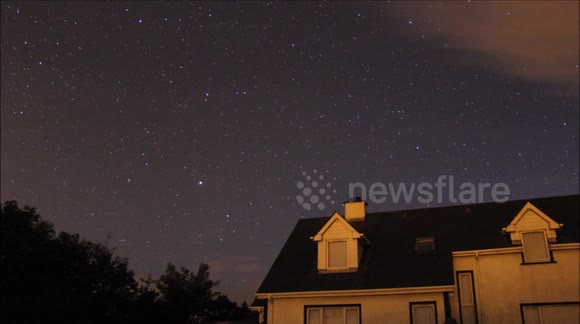 Iridium flares light up night sky over Donegal