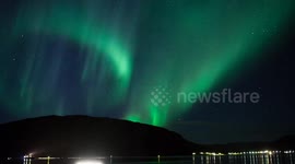 Amazing footage of aurora borealis in Norway