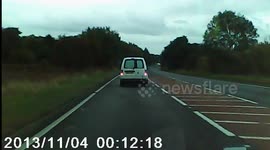 stupid lorry driver didn't see me