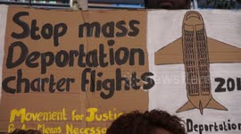 Protest to Stop Mass Forced Deportations outside Home Office,London,UK