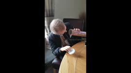 Alexandra who is fighting cancer for the second time  gets a signed poster by opie from her friend Jimmy in Mary land