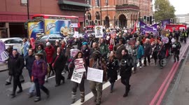 National Libraries, Museums & Galleries demonstration, London, UK 