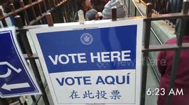 This queue at a polling station in Brooklyn is ridiculous