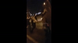 Car runs over people during highway takeover protest