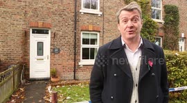 Homes evacuated after large sinkhole opened up behind row of house