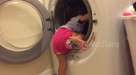 The laundry machine ate my daughter