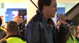 Voice UK Star Lyrickal performs at Watford Christmas event in London