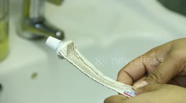 Getting the last bit of your toothpaste out