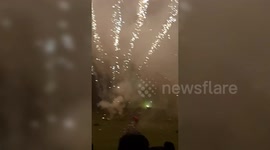 Firework explodes in volunteer’s face