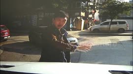 Man pours a bucket of paint on car after he failed to blackmail driver