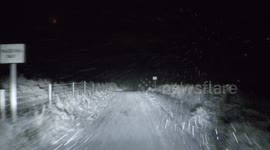 First snow of the winter in Northern Ireland