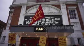 Ritzy Cinema workers campaign for a living wage, Brixton,London,UK