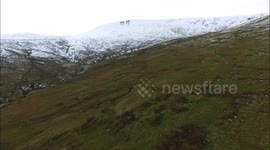 Drone Footage Of Two Avalanche Scars On Sperrin Mountains