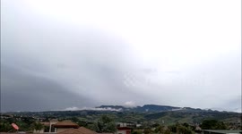Influencia a 130km del Huracan Otto [Cartago][TIMELAPSE]