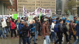 'Stand With Standing Rock' Rally in Philadelphia in Thomas Paine Plaza