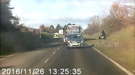 Jumping Temporary Red Traffic Lights A149