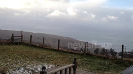 Snow falling, Isle Of Skye