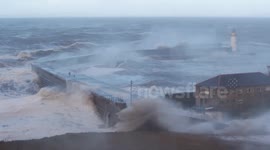 Force 11 Storm Hits Whitehaven Harbour