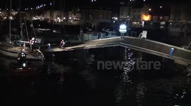 Scarborough Marina, Pontoon Stranded after Floods - Can the RNLI fix it?
