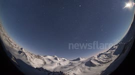 Geminids Meteor Shower zoom in