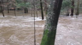 River plym bursts its banks plymouth devon