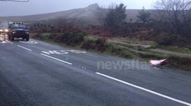 Flooding hits Dartmoor In Devon