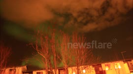 Northern lights ( aurora Borealis ) on the first day of 2014