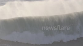 Nazaré big wave slow motion 3