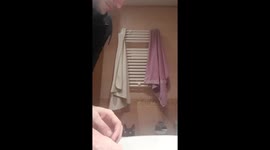 Cat reaction to self reflection!