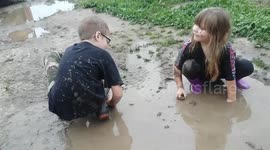 Mud, rubber boots and giggles