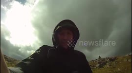 Wild camping Lake district mountain top