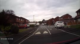 Driving Fail Caught On Dashcam, Car Pulls Out From Side Road Almost Causing Crash Liverpool