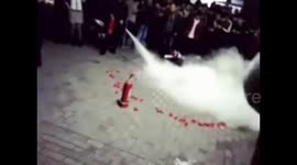 University teacher extinguishes proposing candles prepared by a boy