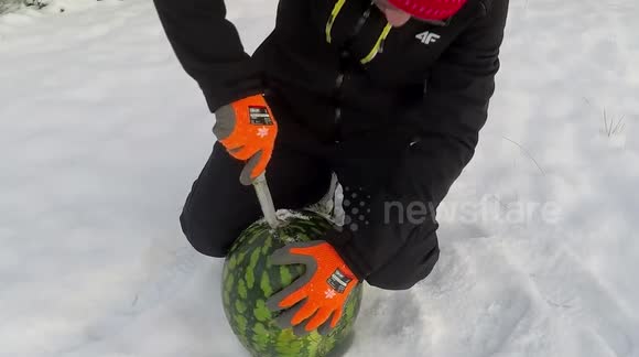 Pumpkin or Watermelon? YouTuber tests both's resistance to explosions