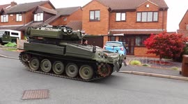 CVRT SABRE Light Tank on UK Road