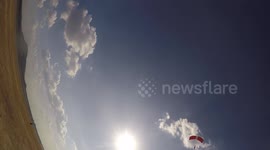 Student hits ground HARD in turbulent wind conditions