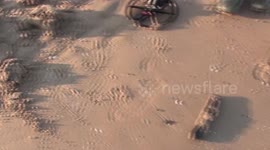 metal detecting  blackpool beach 2/4