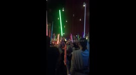 Lightsaber vigil for Carrie Fisher